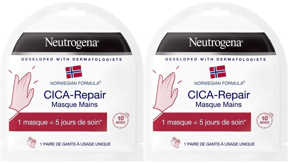 Neutrogena,Formule Norvégienne,Masque mains CICA-Repair 2x2 pc(s) crème