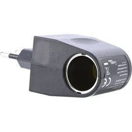 casativo-power Spannungswandler, kompakt u. praktisch, 230V auf 12V, 1000mA / 12 Watt, schwarz, Kleinstgeräte mit bis zu 12 Watt und Zigarettenanzünder-Anschluss überall verwenden