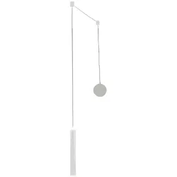 Prado mattweiße dezentrale Pendelleuchte - Fabas Luce - 6,5 W dimmbare LED - Dezentrale Montage