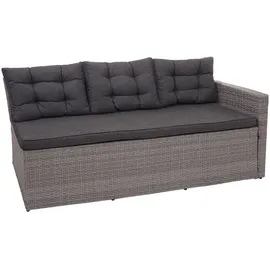 Mendler HWC-A29 Lounge-Set grau + 2 x Hocker