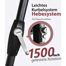 Sekey Sonnenschirm 300 x 200 cm Grau