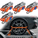 BB Sport Spanngurte Radspanngurte 4er Set 3 m 2000 daN 35 mm