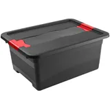 KEEEPER keeeper, Aufbewahrungsbox, Aufbewahrungsbox "eckhart", 12 Liter, graphite/rot (12 l)
