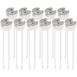 kwmobile 11x GU5.3 Fassung mit 12V Kabel - MR16 Bauform - 0,75mm2 Kabeldurchmesser - Keramik Sockel - GU 5.3 Fassungen Halogen und LED Leuchtmittel