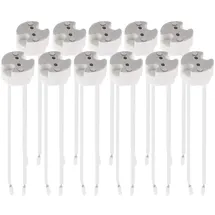 kwmobile 11x GU5.3 Fassung mit 12V Kabel - MR16 Bauform - 0,75mm2 Kabeldurchmesser - Keramik Sockel - GU 5.3 Fassungen Halogen und LED Leuchtmittel