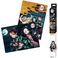ABYSTYLE ABYDCO753 Demon Slayer Group & Duo Chibi-Poster 52 x 38