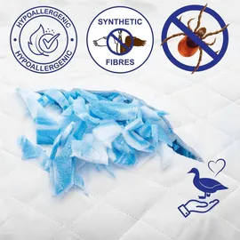 sleezzz 7 Zonen Viskoelastik-Matratze Sleezzz Smart 90 x 200 cm, Höhe 18 cm, Härtegrad H3 mit Air Memoryschaum + CloudComfort Basic Gel-Flocken Kissen 40...