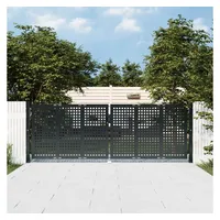 vidaXL Gartentor Anthrazit 300x125 cm Stahl