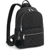 Mofut Rucksack, Rucksack Damen Klein, Cityrucksack Nylon Wasserdicht Rucksäcke Daypacks Damen Rucksackhandtaschen Rucksack Für Schule Travel Wand... - Schwarz