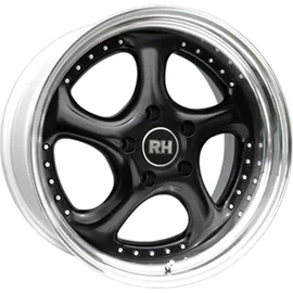 RH ALURAD Turbo P 8,0 x 18 5 x 112 ET82 Schwarz Poliert