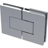 Colcom 8505N Duschtür Scharnier 180 Grad Glas-Glas Messing verchromt poliert