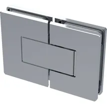 Colcom 8505N Duschtür Scharnier 180 Grad Glas-Glas Messing verchromt poliert