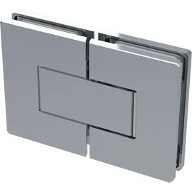 Colcom 8505N Duschtür Scharnier 180 Grad Glas-Glas Messing verchromt poliert