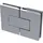 Colcom 8505N Duschtür Scharnier 180 Grad Glas-Glas Messing verchromt poliert