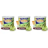 Khao Shong Dicke Bohnen mit Wasabi, knackige Bohnen im scharfem Teigmantel, fettärmere Alternative zu Nüssen, mittlere Schärfe, (1 x 140 g Dose) (Packung mit 3)