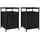 vidaXL Nachtschrank 2 Stk. 40 x 42 x 60 cm Schwarz