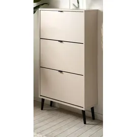 furn.design Schuhkipper 70 x 125 x 70 cm beige / beige matt