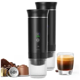Cucina di Modena 2er-Set Akku-Espressomaschine/Wasserkocher, 20 bar, für Pulver&Kapseln