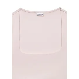 LASCANA Tanktop LASCANA, Damen, Gr. 44/46, rosa (hellrosa), Jersey, Obermaterial: 95% Polyester, 5% Elasthan, unifarben, figurbetont hüftlang, eckiger Ausschnitt, Tops Tanktop, aus bügelfreiem Material, elegantes Basic-Top mit breiten Trägern, Topseller