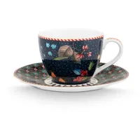 Pip Studio Espressotasse 0,12 l Blau 2 St.