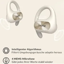 1More Fit Se Open Kabellose Kopfhörer - White - One Size