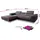 Sofnet Ecksofa Divo mit Schlaffunktion, Bettkasten und Kopfteilverstellung, Federkern - 1 Stk - (Grau (Kronos 22), Ecksofa Rechts) L-Form,Rechteckig, 282x204 cm, Wohnzimmer, Sofas - Couches, Wohnlandschaften, Ecksofas