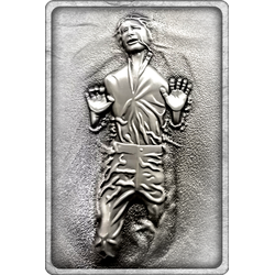 Der vollversilberte STAR WARSTM-Gedenkbarren „Han in Carbonite“!