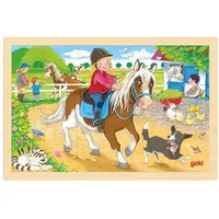 GoKi 57412 - Einlegepuzzle Ponyhof