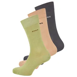 Socken BOSS "3P RS Uni", Herren, Gr. 43-46, bunt, Baumwollmischung, elastisch, Socken