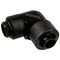 Alphacool Eiszapfen 13/10mm Anschraubtülle 90° drehbar G1/4 - Dunkelschwarz