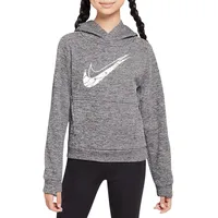 Nike Multi Therma-FIT Repel Fleece Hoodie Kinder 010 black/lt smoke grey/htr/white L 147-158 cm