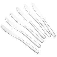 Cheffinger Modernes 6er Set Tafelmesser aus hochwertigem Edelstahl