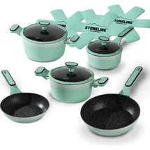 STONELINE STONELINE® Kochgeschirr-Set 11-teilig mit Deckeln beschichtete Töpfe | Pfannen