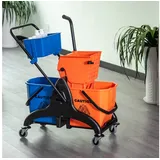 Homcom Reinigungswagen 26 Liter Orange