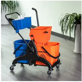 Homcom Reinigungswagen 26 Liter Orange