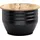 FineBuy Couchtisch Rund Schwarz Holz 60 x 41 cm