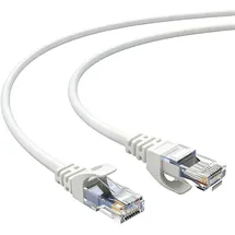 Elfcam Elfcam® - 1,5m Slim Cat 6 Ethernet-Kabel, Cat6 32AWG WAN LAN-Kabel, Ultra Slim Weiß (1,5 Meter)