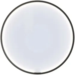 Dansani You Rahmenspiegel Moon Ø 75 cm mit LED Beleuchtung, Spiegel, schwarz matt