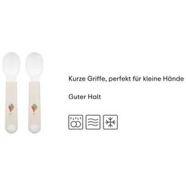 Mepal – Lernlöffel Mepal Mio – Baby Lernlöffel – Lernbesteck – Spülmaschinengeeignet & BPA frei – 2er Set – Little Farm