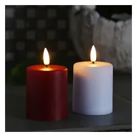 MARELIDA LED Mini Kerze 10 cm rot