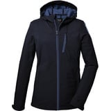 KILLTEC Damen Softshelljacke/Outdoorjacke mit Kapuze KOS 89 WMN SFTSHLL JCKT, dunkelnavy, 44,