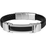 Jacques Lemans Armband Leder, Edelstahl, Keramik Herrenschmuck Herren