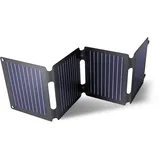 Trust Zuny 40W Faltbares Solarpanel USB-C USB-A Ausgang, Tragbares Solarmodul Camping Zubehör, Solar Ladegerät 15W, DC-Ausgabeport Outdoor Solar Panel Smartphone Tablet Power Bank Balkon Garten