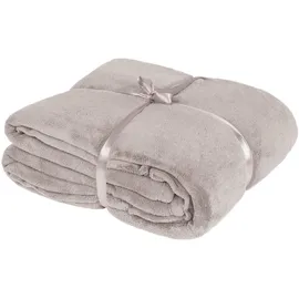 Tectake Kuscheldecke Grau,