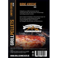 Grillschmecker Grillpellets 10 kg- Holzpellets Sonderedition Birne-Kirsche für Grill, Pelletofen & Smoker