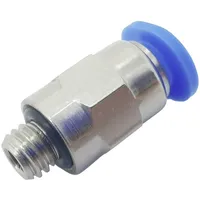 TRU Components Gerade-Verbinder PC4-M3C Rohr-Ø: 4 mm Gewinde-Maß: M3