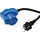 McPower CEE-Adapter auf Schutzkontakt-Stecker McPower, 1,5m H07RNG 3G2,5, 230V, IP44