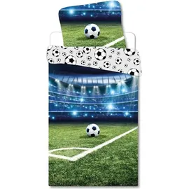 BrandMac Kinderbettwäsche Fußball Mehrfarbig 135 x 200 cm