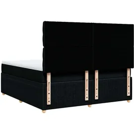 vidaXL Boxspringbett 180 x 200 cm Schwarz