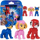 Spin Master Paw Patrol Der Mighty Kinofilm, 3-teiliges Pup Squad-Figuren Geschenkset, Mighty Pups Chase-, Skye-